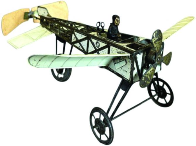 Early airplane toys were  modeled after real planes